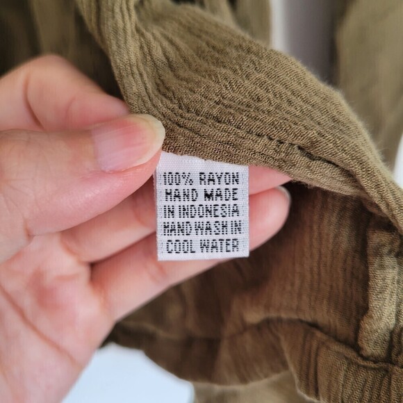 Cleobella Brown Pocket Front Long Sleeve Belted Light Cardigan Jacket Size Small - Picture 9 of 10